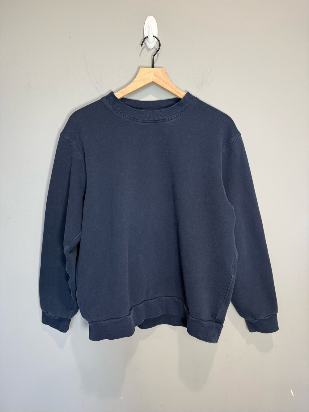 Lululemon City Sweat Crew Sweatshirt Navy Soft Crewneck Men’s Large Est